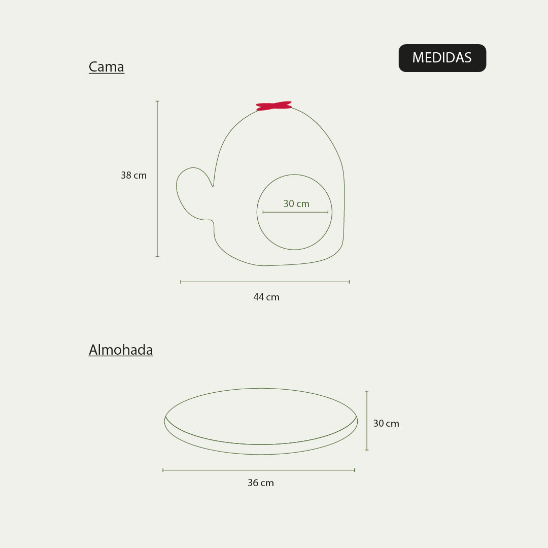 Cama Cactus Cueva Para Gatos Chenille Verde Esmeralda