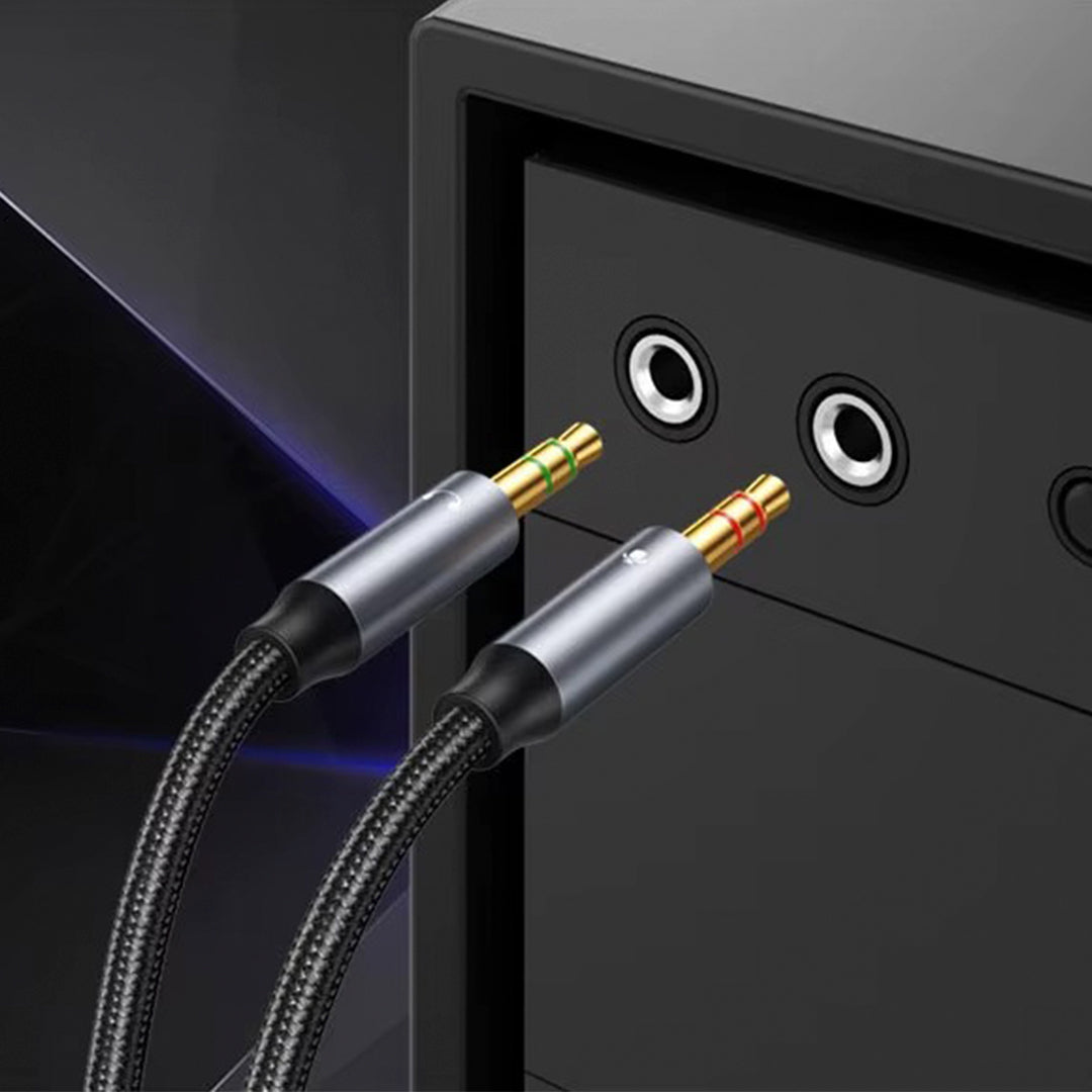 Cable Divisor Audio 3.5mm AC0-08 Dorado 27.5cm