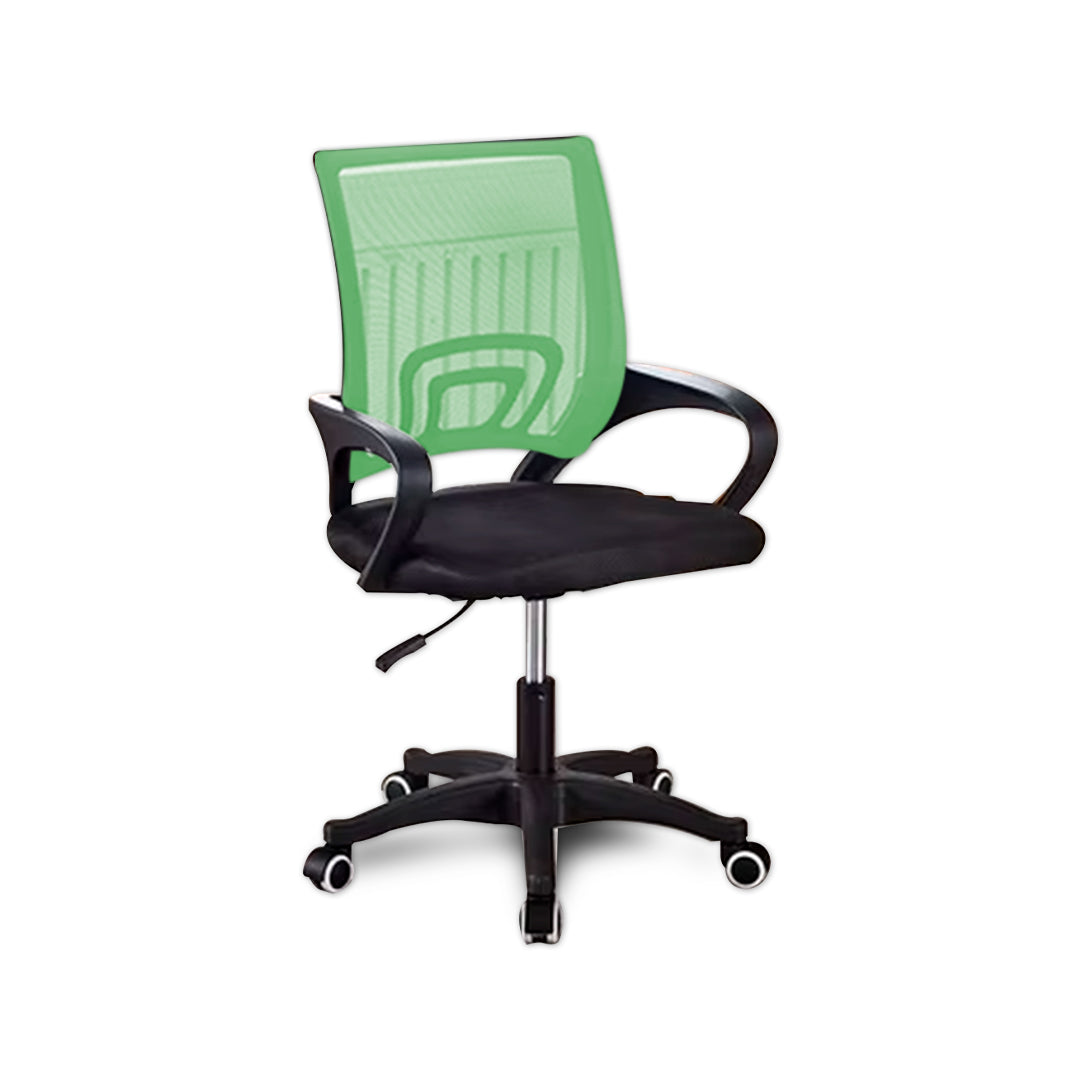 Silla Ergonómica CRN-010-GN Giratoria Verde-Negra