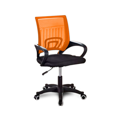 Silla Ergonómica CRN-010-OG Giratoria Naranja-Negra