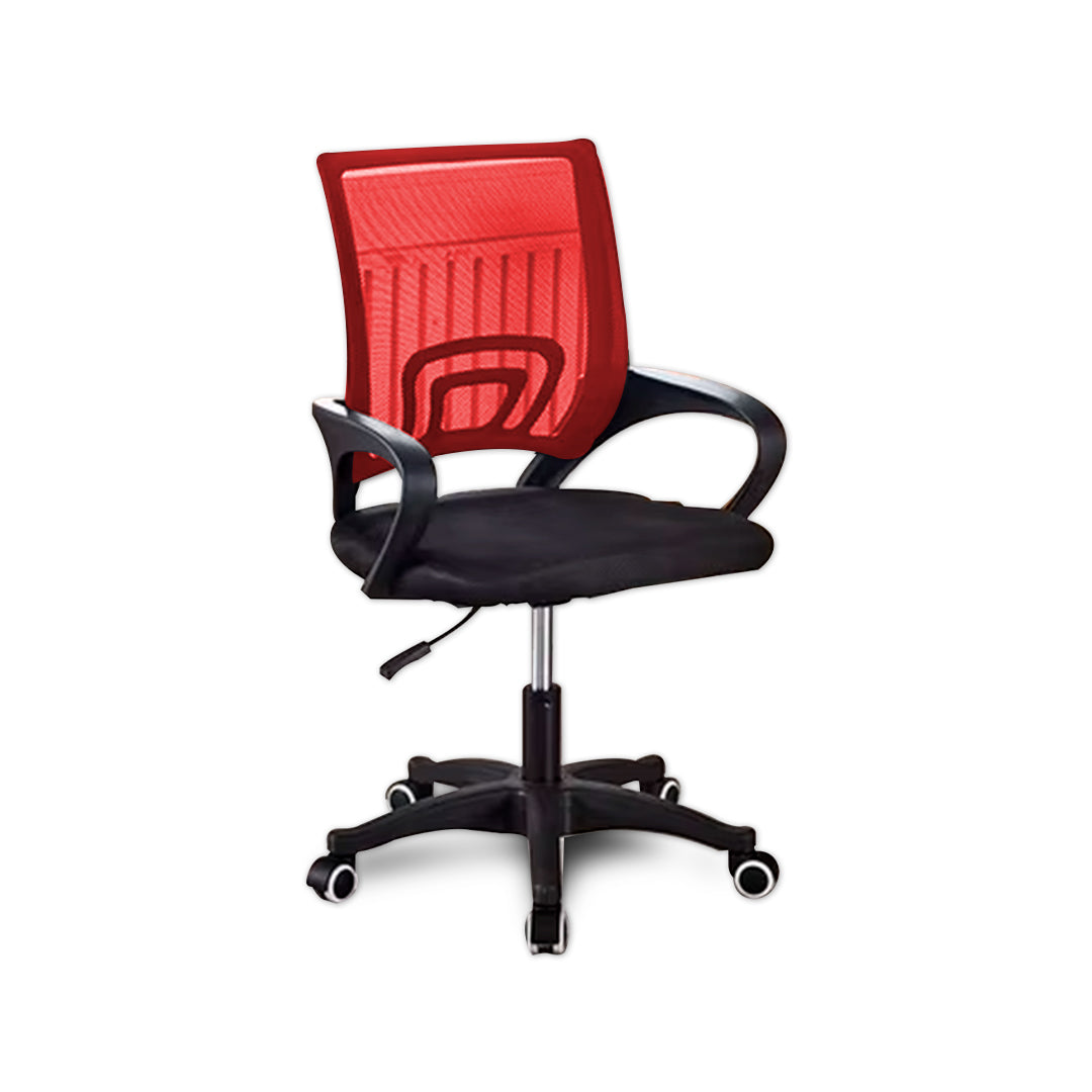 Silla Ergonómica CRN-010-RD Giratoria Rojo-Negra