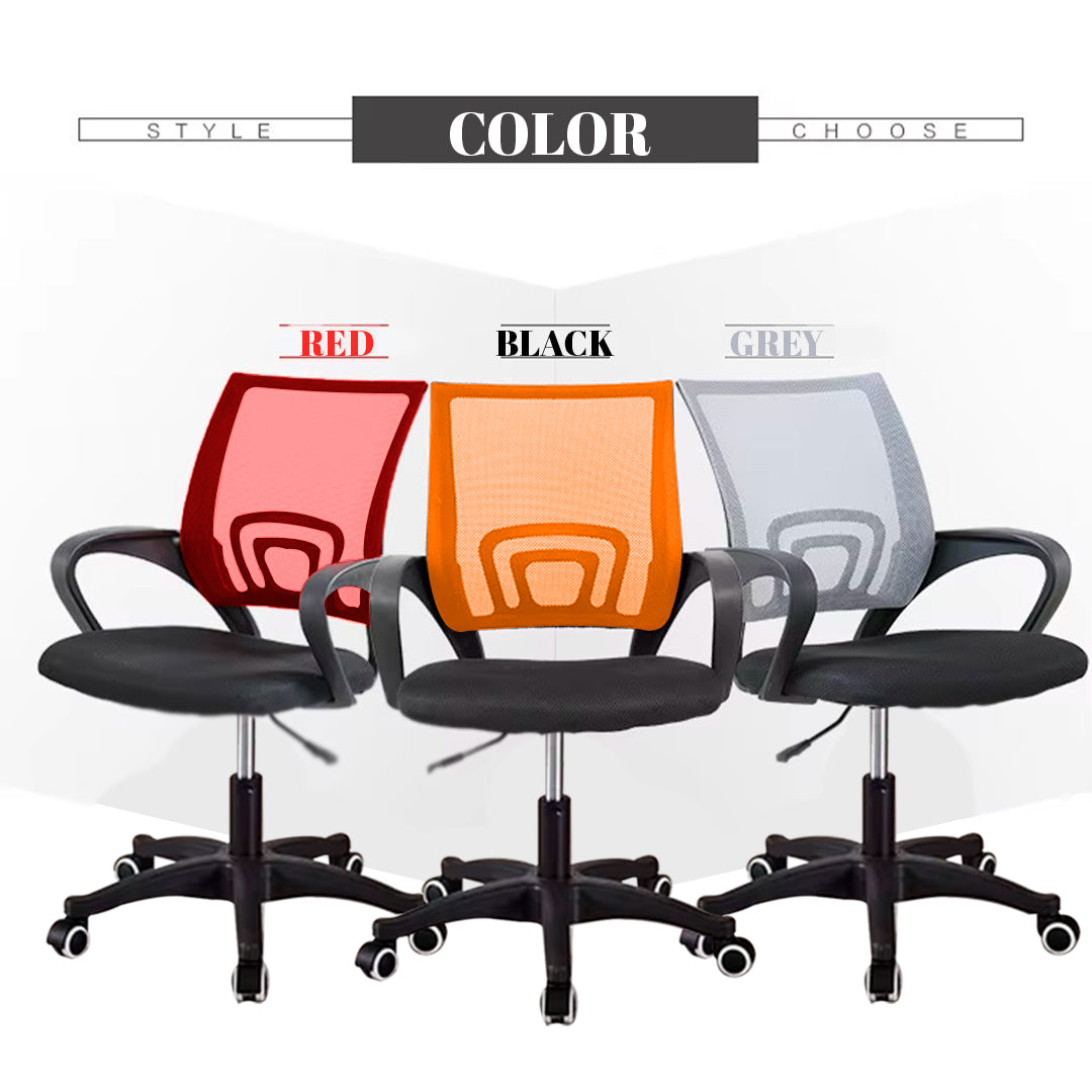 Silla Ergonómica CRN-010-RD Giratoria Rojo-Negra