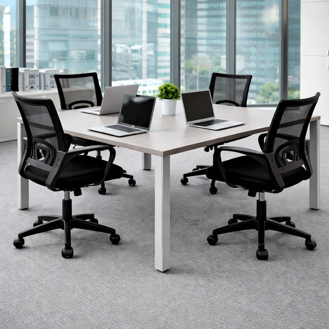 Silla Ergonómica CRN-010-BK Giratoria Negra
