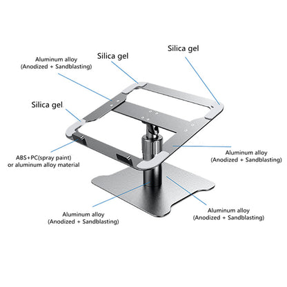 Soporte para Laptop Corporativos For Business Aluminio HF131 Silver