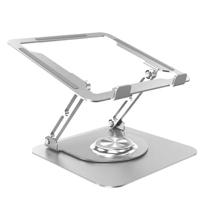 Soporte de aluminio Para Laptop Base Giratoria Plegable HF147 Silver
