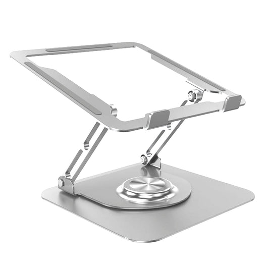 Soporte de aluminio Para Laptop Base Giratoria Plegable HF147 Silver