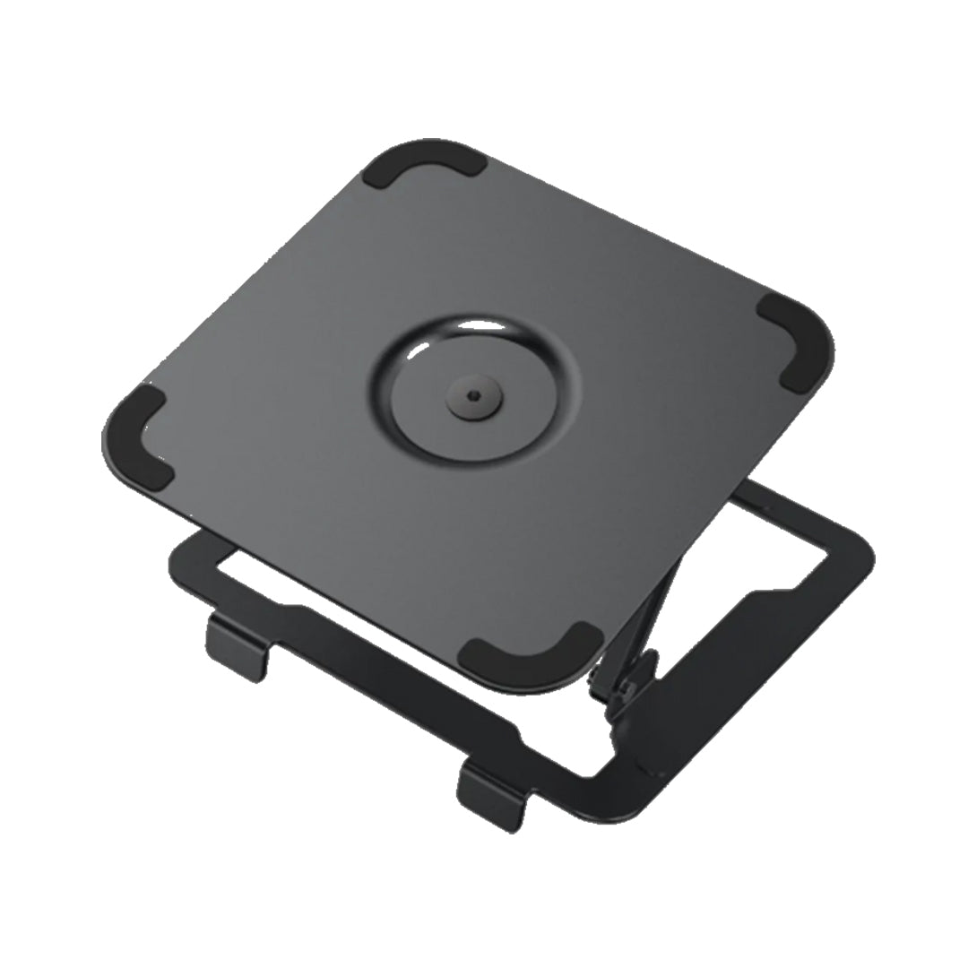 Soporte de aluminio Para Laptop Base Giratoria Plegable HF147 Negro