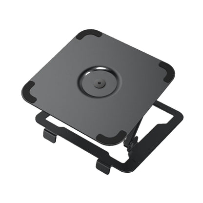 Soporte de aluminio Para Laptop Base Giratoria Plegable HF147 Negro