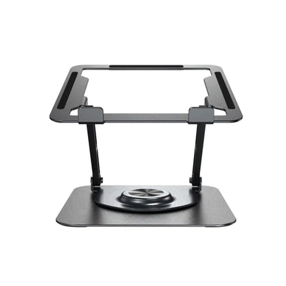 Soporte de aluminio Para Laptop Base Giratoria Plegable HF147 Gris