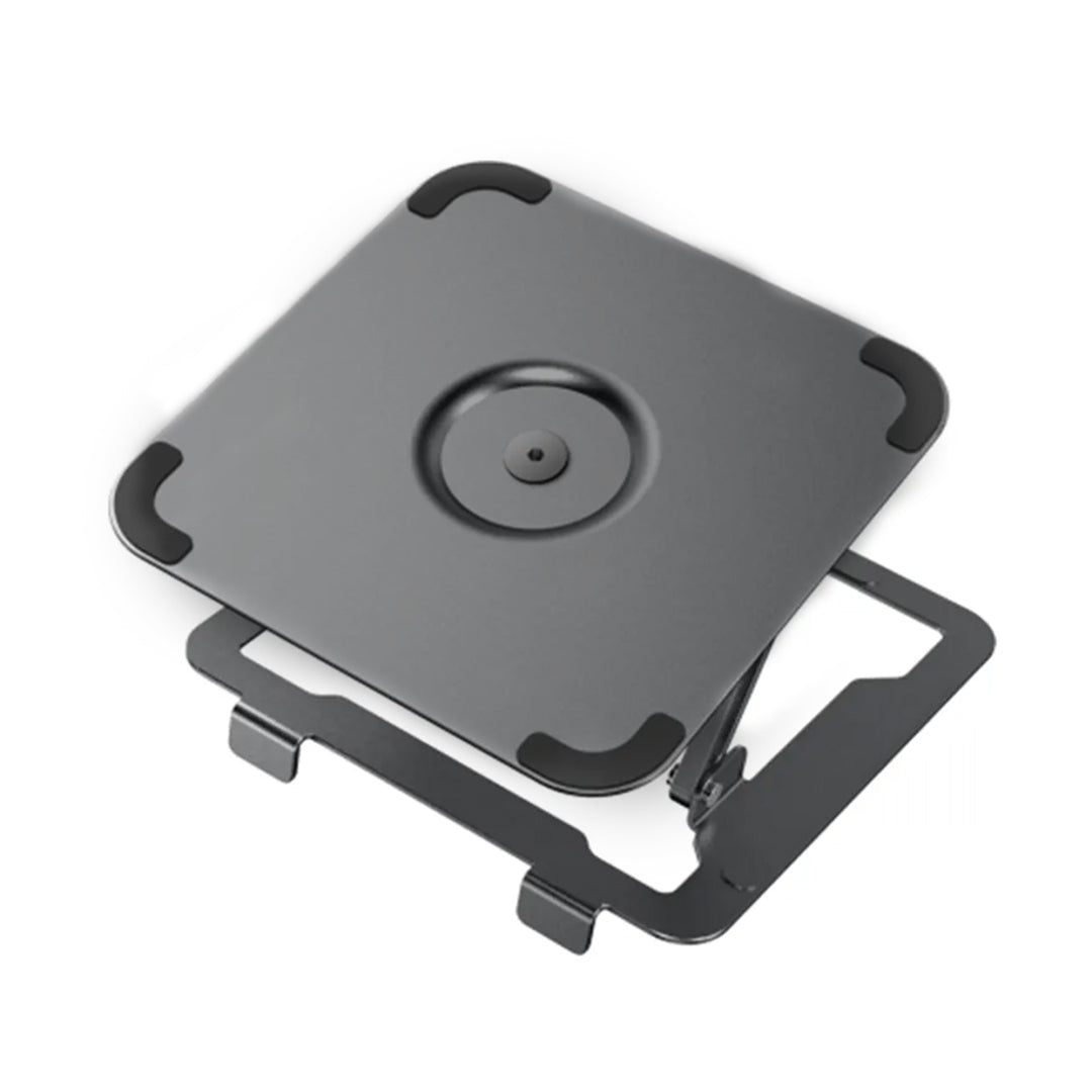Soporte de aluminio Para Laptop Base Giratoria Plegable HF147 Gris