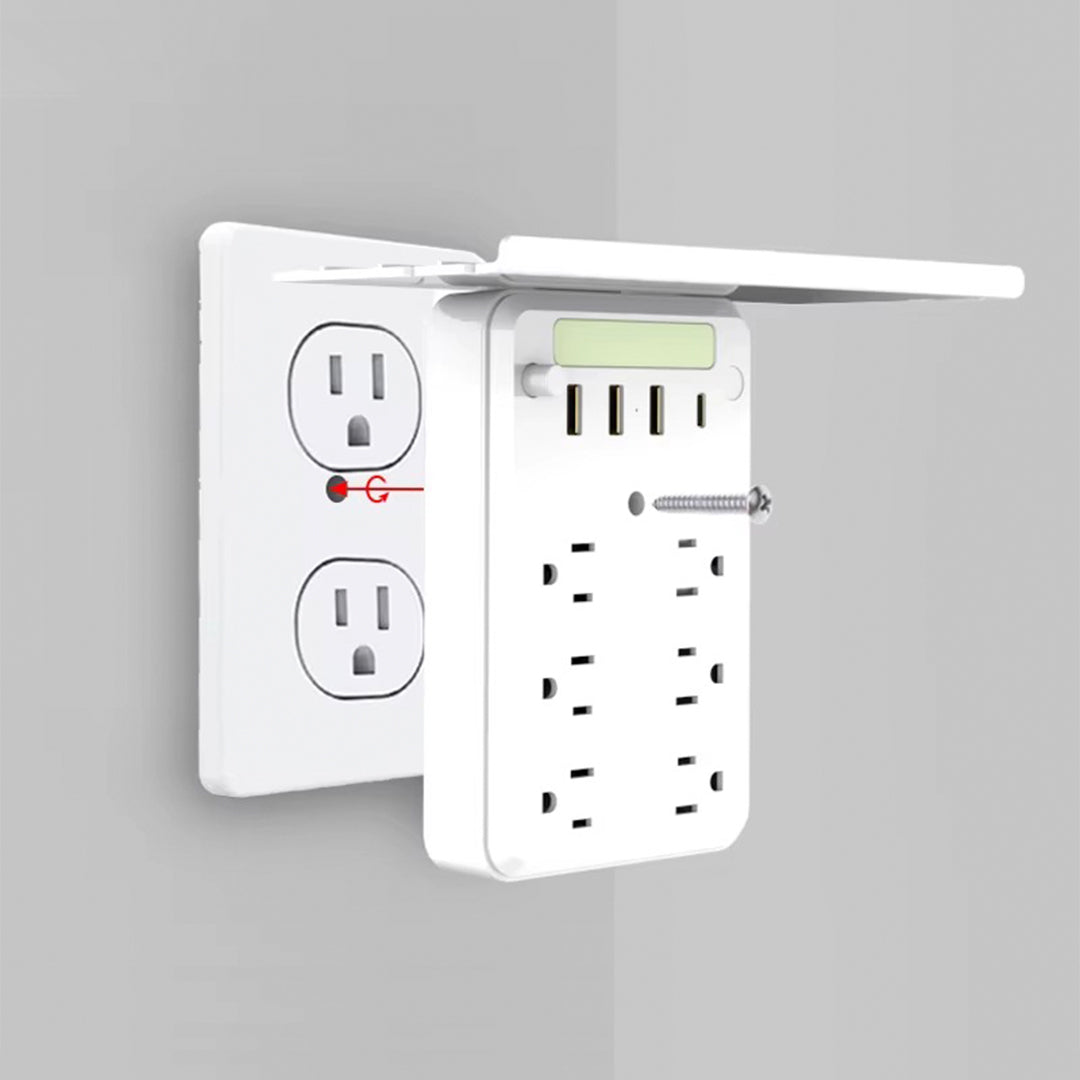 Multipuerto Soporte 15A USB Tipo C HHT106 Blanco