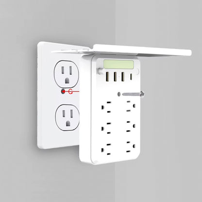 Multipuerto Soporte 15A USB Tipo C HHT106 Blanco
