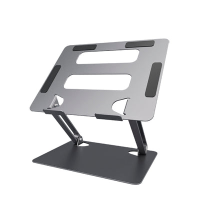 Soporte de Escritorio Para Laptop Plegable Aluminio Ergonomico HL303 Gris Oscuro