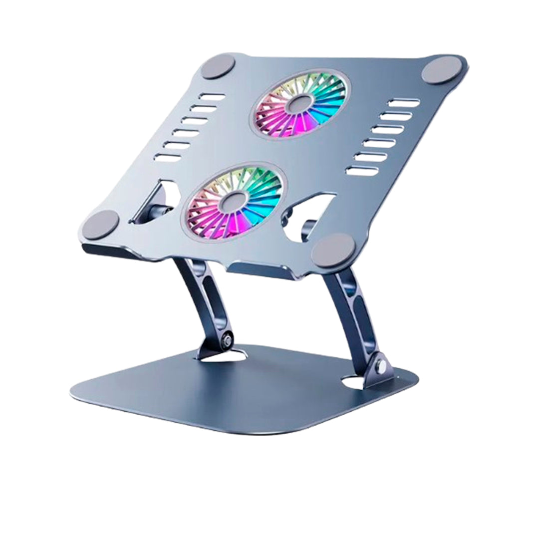 Soporte Para Laptop corporativos for Business Aluminio With Fan Cooling HT619 Gris