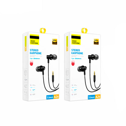 Audífonos NPHE-06 Jack 3.5mm Stereo Negro