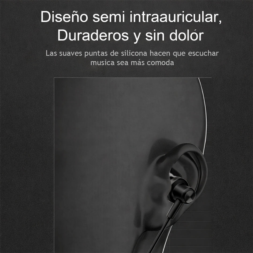 Audífonos NPHE-06 Jack 3.5mm Stereo Negro