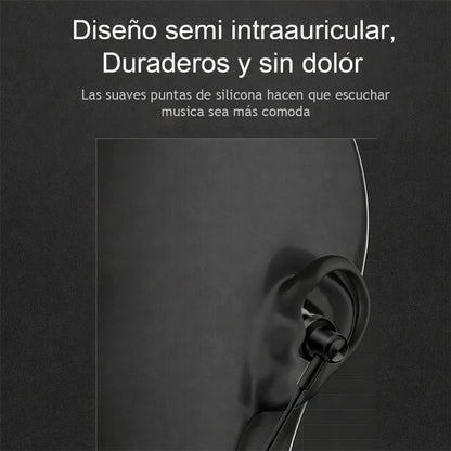 Audífonos NPHE-06 Jack 3.5mm Stereo Negro