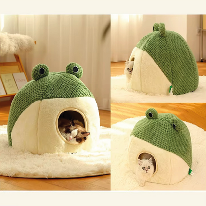 Cama Rana Cueva Para Mascotas Suave - Talla M