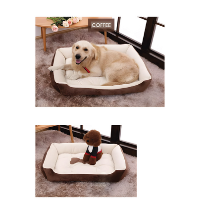 Cama Para Perros Antideslizante y Lavable Marrón - Talla XS
