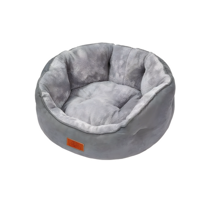 Cama Para Perros Acolchado Suede Gris - Talla S