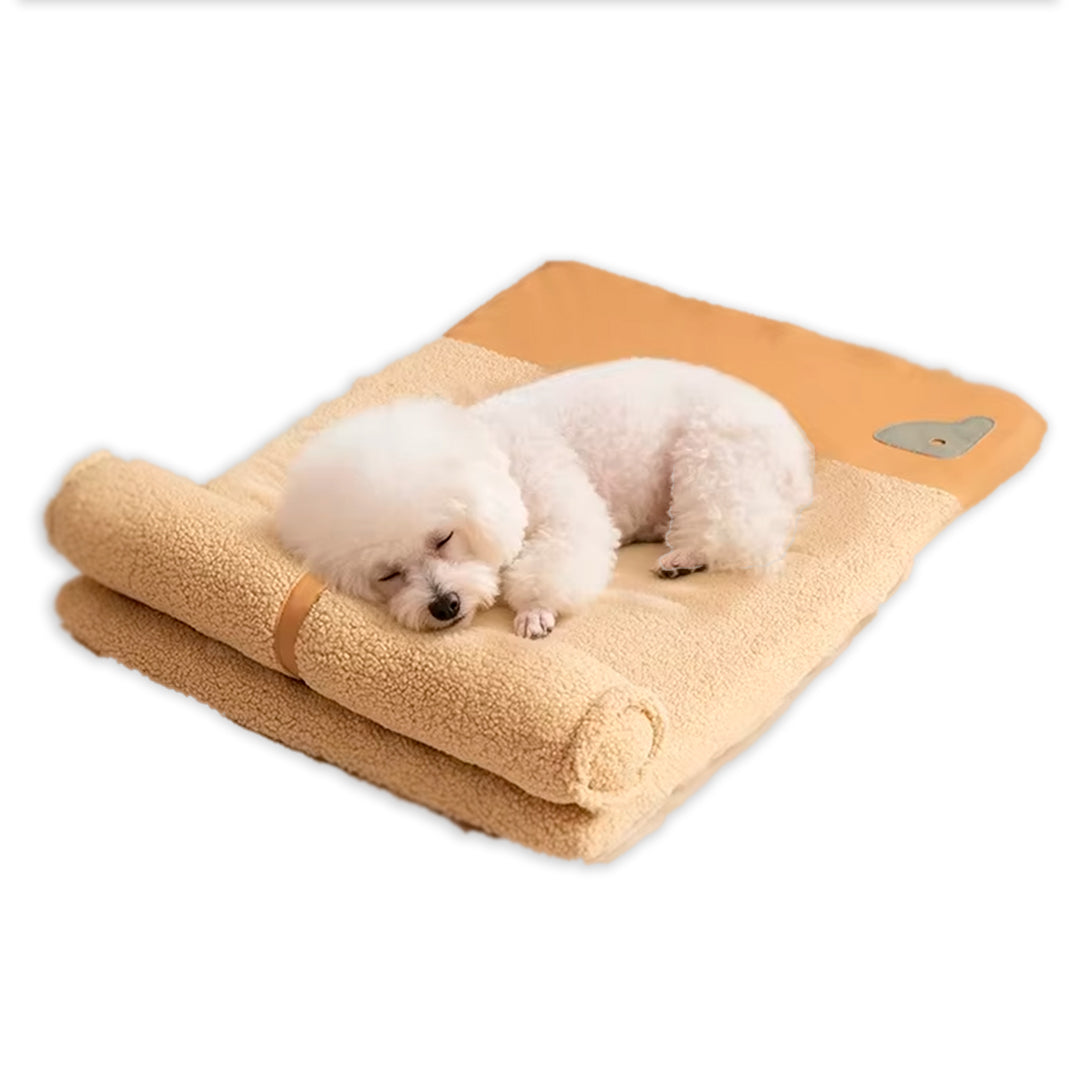 Cama Para Perro Con Almohada Felpa Conejo Gris Talla Xl- SG-PK-15-2XL-GREY