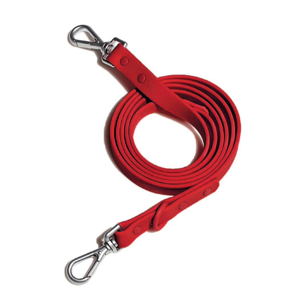 Correa y Pechera Ajustable Para Perros Rojo - Talla S