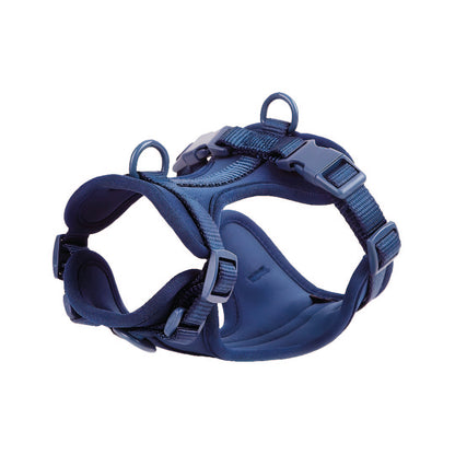 Correa y Pechera Ajustable Para Perros Azul Oscuro - Talla M