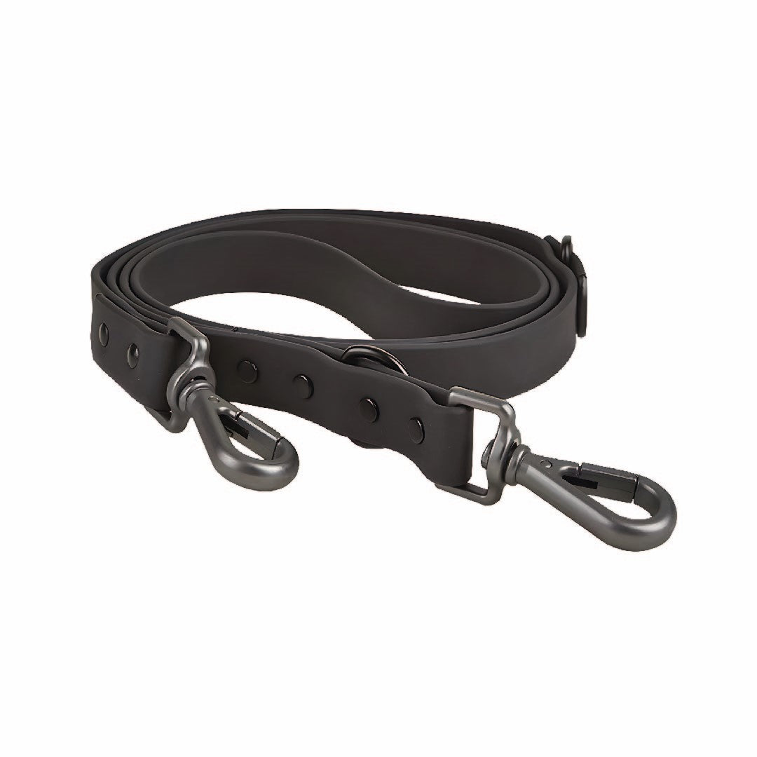 Correa y Pechera Ajustable Para Perros Negro - Talla S