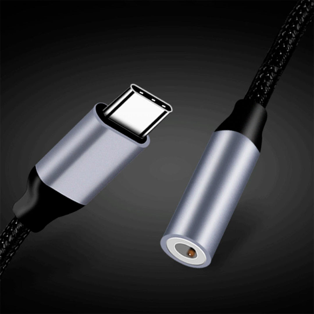 Cable Adaptador USB-C a 3.5mm TCEA-01 Negro Gris