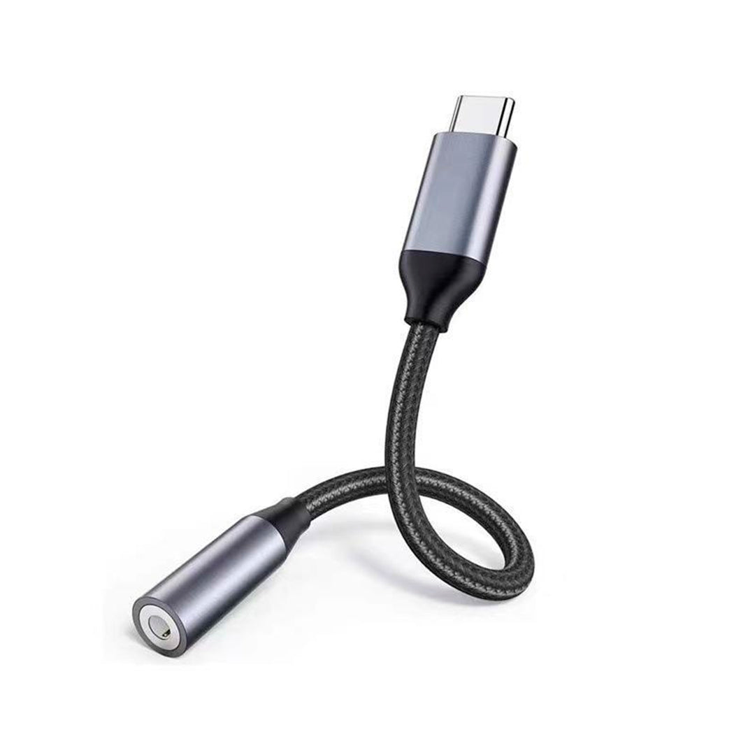 Cable Adaptador USB-C a 3.5mm TCEA-01 Negro Gris
