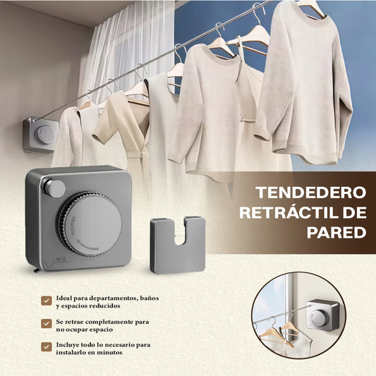 Tendedero Retráctil Extensible – Ahorra Espacio en tu Hogar