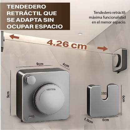 Tendedero Retráctil Extensible – Ahorra Espacio en tu Hogar