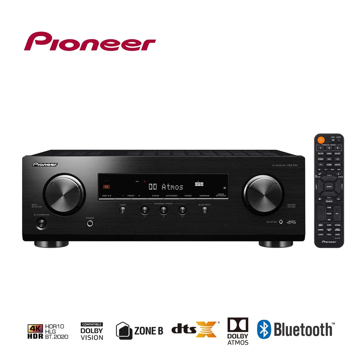Amplificador Pioneer VSX-534 Receptor AV 5.2 canaIes4k Bth Version USA
